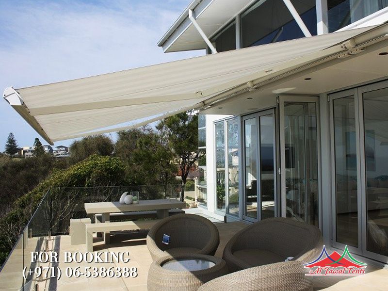 awning retractable shades Canopy suppliers manufacturers Sharjah and Dubai