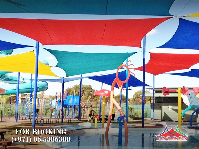 sail kids colored pool shades suppliers manufacturers Sharjah and Dubai